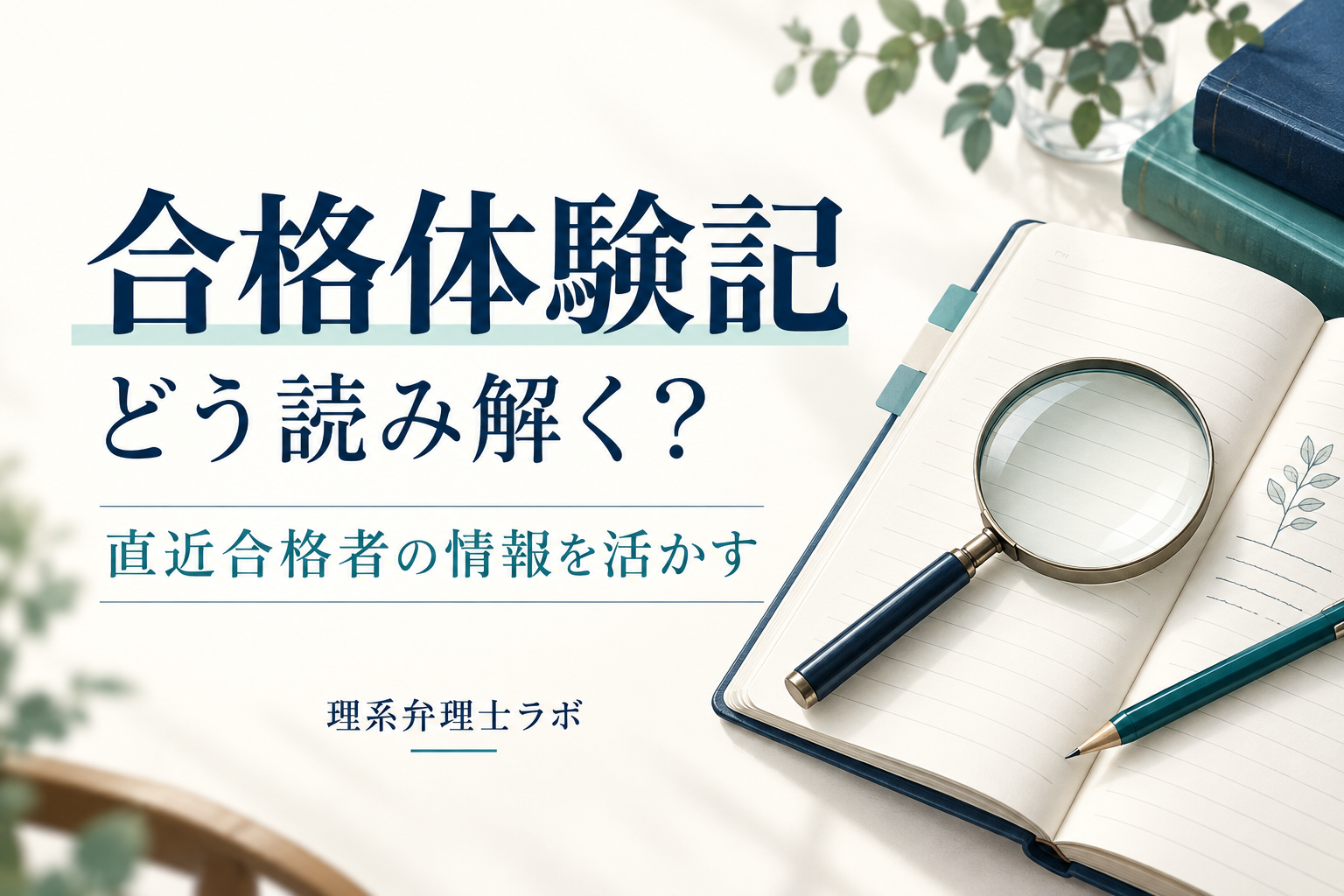 弁理士試験の最新情報は「直近年度の合格者」に聞く｜合格体験記の正しい読み方
