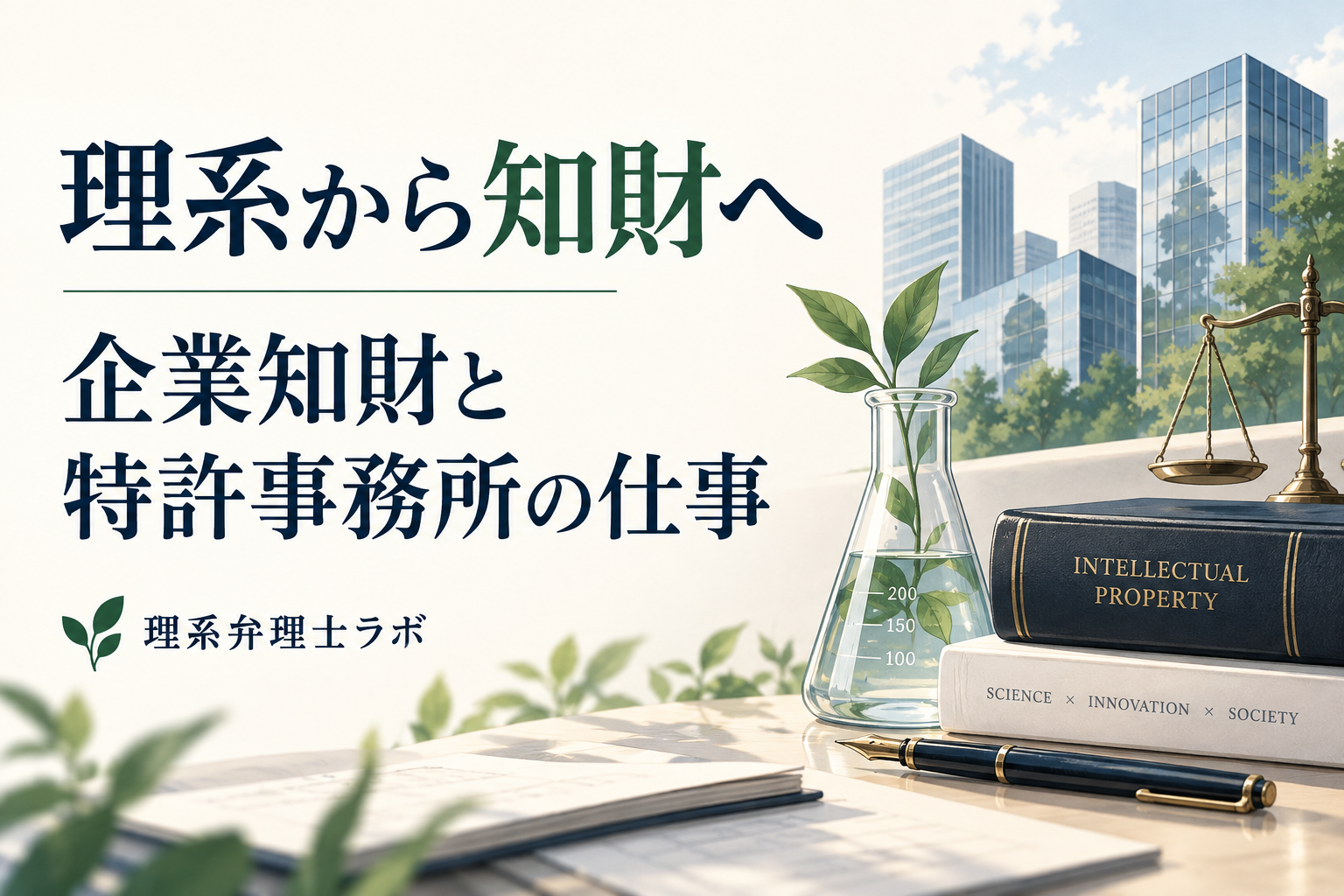 研究職・技術職から知財へ|企業知財と特許事務所の仕事を整理する