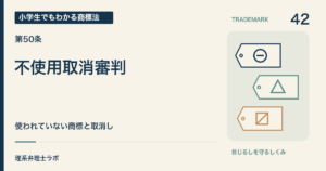 小学生でもわかる商標法 第42回「不使用取消審判」。使われていない商標と取消し。